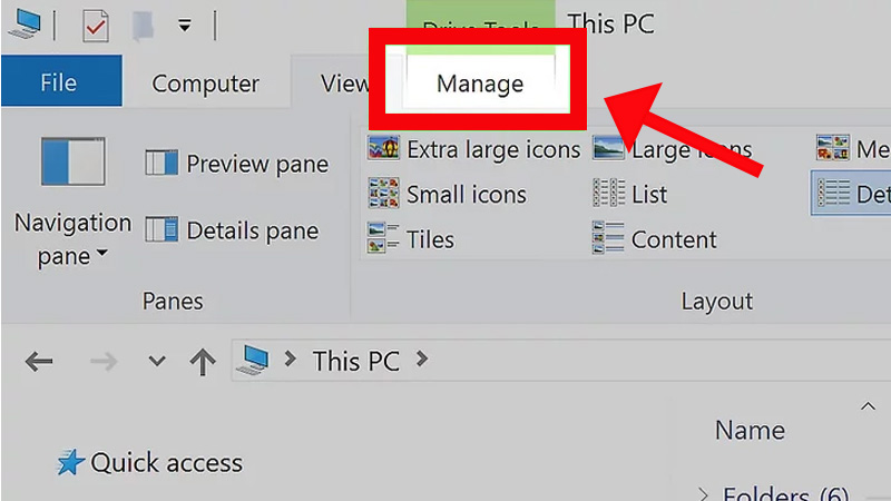 Chọn Manage